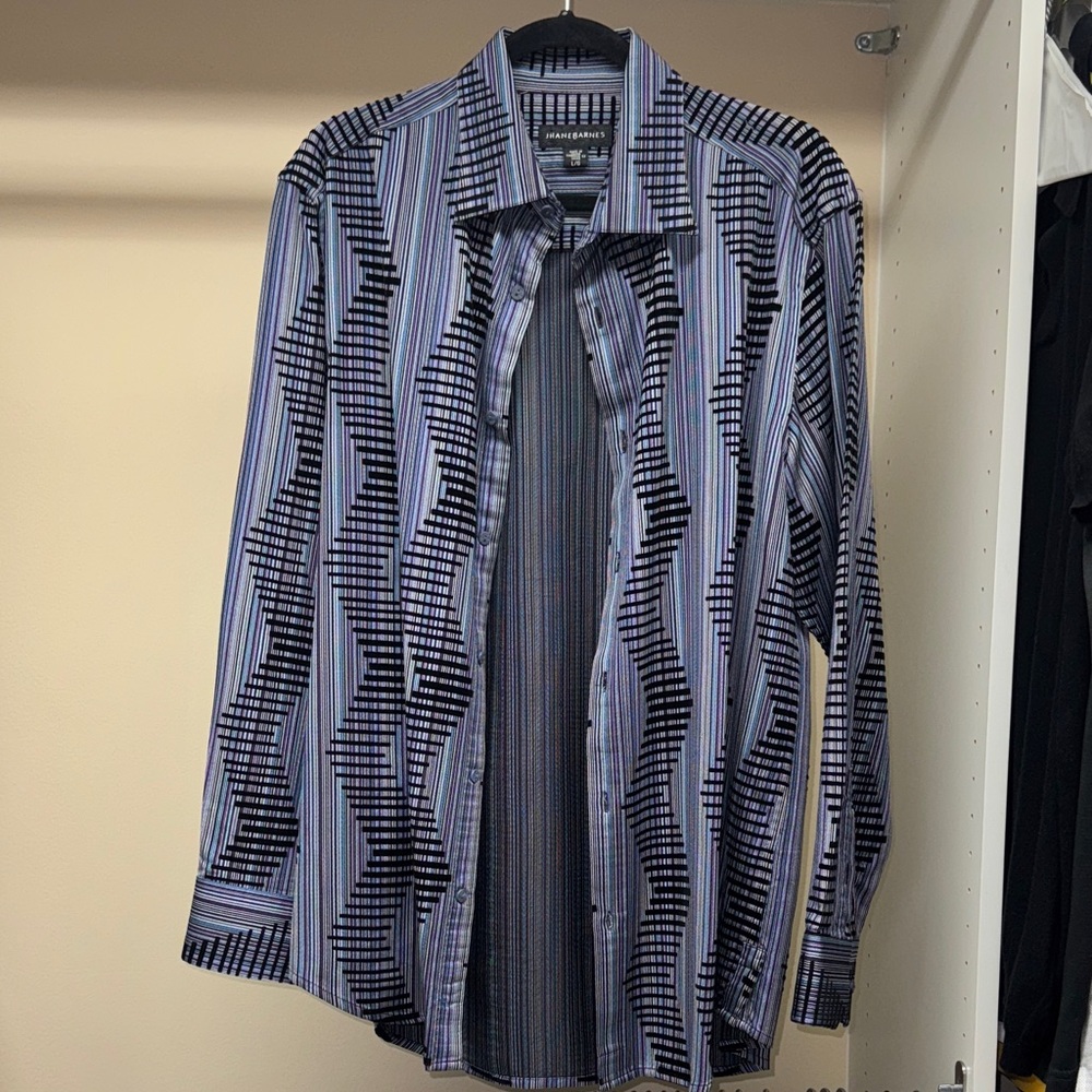 Jhane Barnes Multicolor Striped Shirt